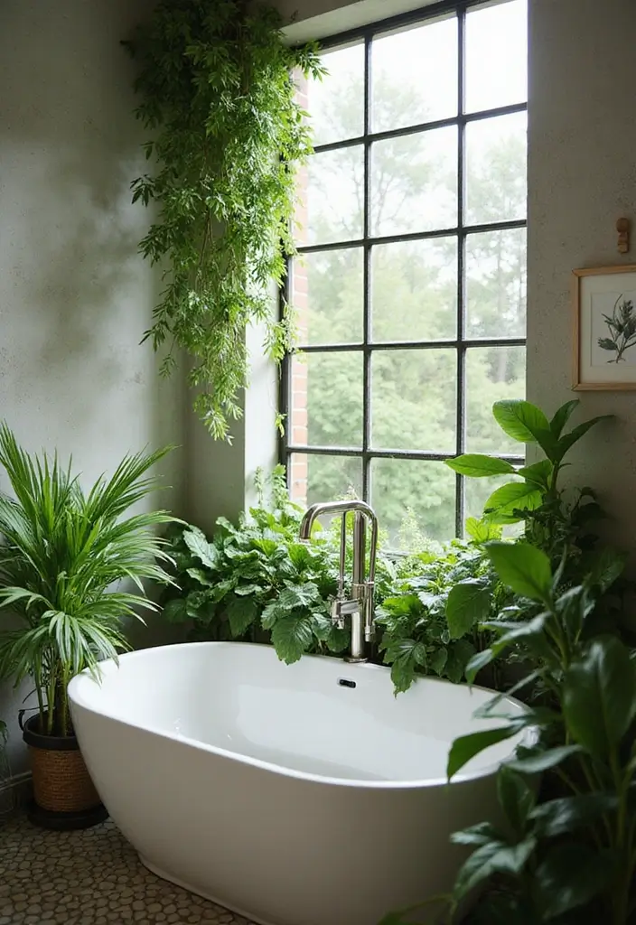 19 Sustainable Bathroom Material Ideas That Blend Eco-Friendly Design & Timeless Style - 10. Plant-Based Ventilation