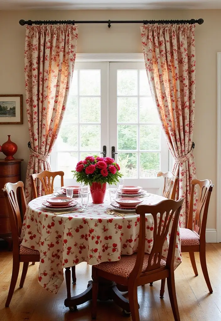 17 Cherry Vibe Decor Ideas You’ll Fall in Love With - 5. Cherry Print Fabrics