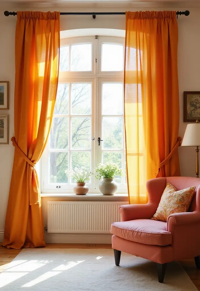 13 Color-Drenched Bedroom Ideas That Turn Up the Drama (You Won’t Believe #7!) - 11. Colorful Curtains