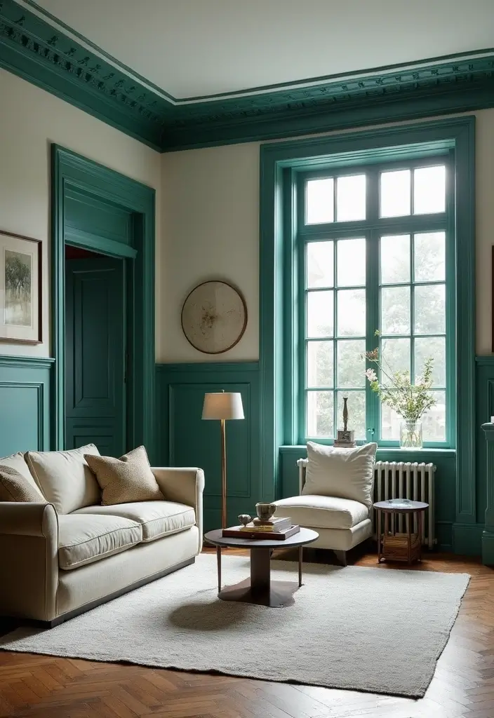 7 Contrast-Painted Trim Ideas That Instantly Elevate Any Room - 4. Two-Tone Elegance