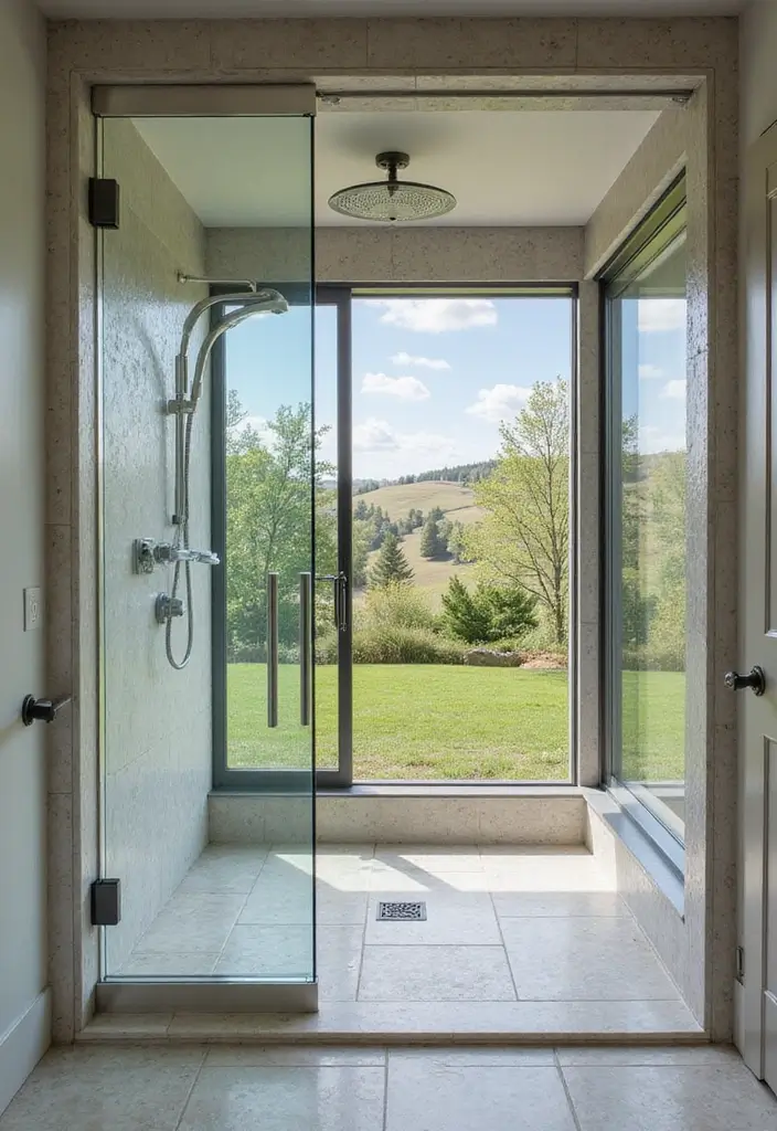 21 Walk-In Showers That Instantly Upgrade Any Bathroom - 16. Shower with a View