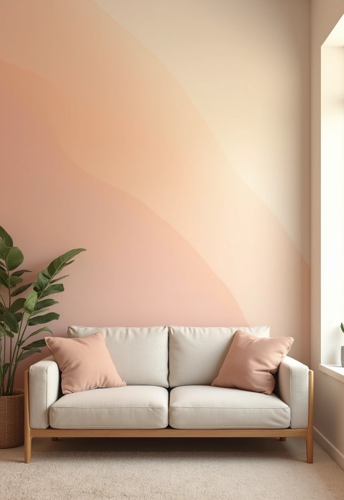 11 Hand-Painted Wall Pattern Ideas That Transform Any Space With Artful Charm - 10. Ombre Effects