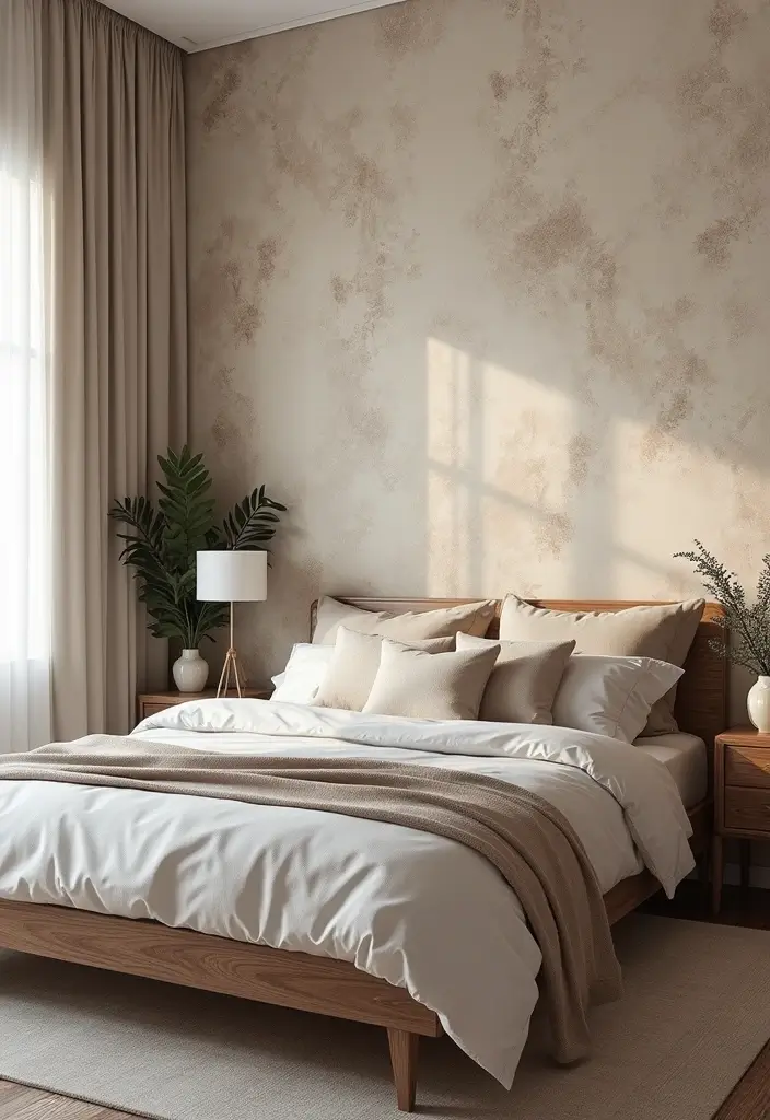 13 Color-Drenched Bedroom Ideas That Turn Up the Drama (You Won’t Believe #7!) - 13. Textured Wallpaper