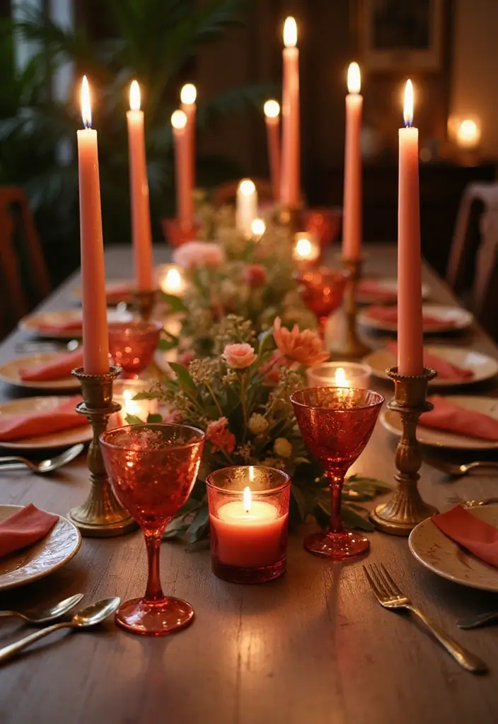 17 Cherry Vibe Decor Ideas You’ll Fall in Love With - 4. Cherry-Inspired Candle Holders