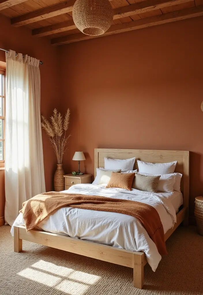 11 Moody Bedroom Hues That Drench Spaces in Drama - 4. Burnt Sienna