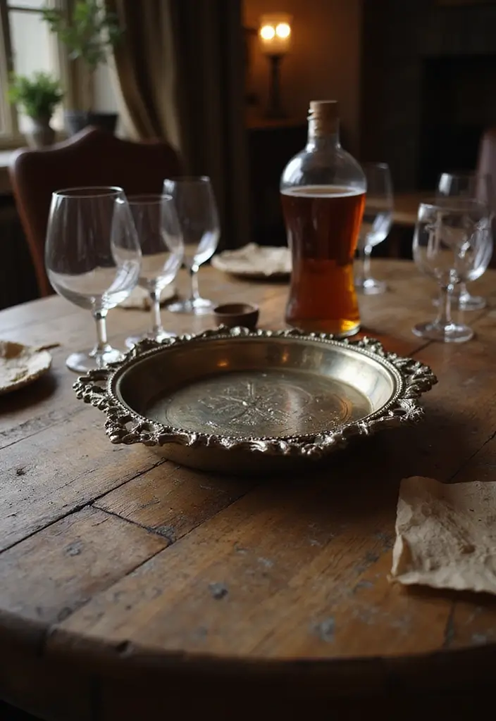 19 Medievalcore Decor Ideas That Feel Regal & Raw - 16. Regal Serving Trays