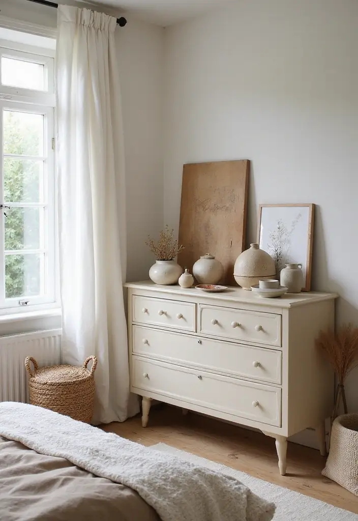 13 Natural Material Bedroom Ideas That Feel Organic & Effortlessly Elegant - 13. Handmade Ceramics