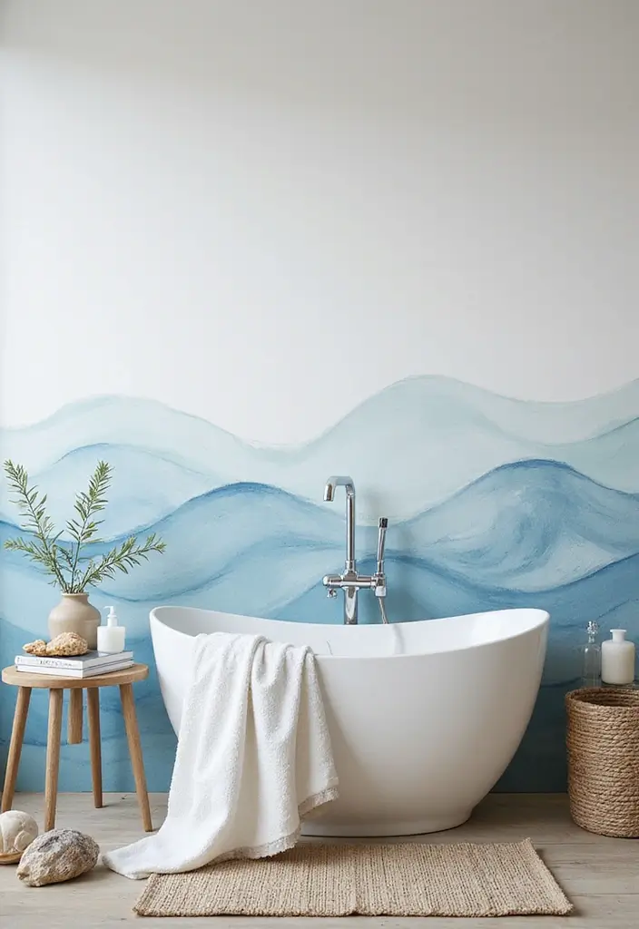 11 Hand-Painted Wall Pattern Ideas That Transform Any Space With Artful Charm - 6. Nautical Themes