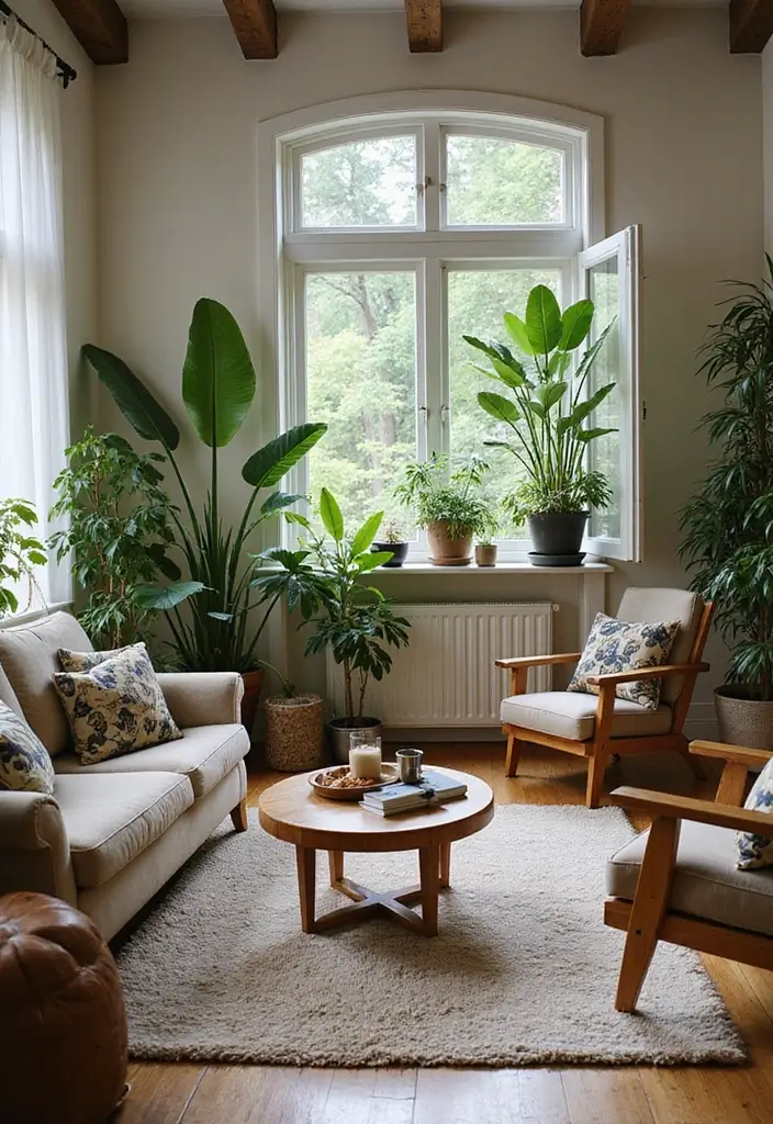 13 Cozy Living Room Decor Ideas That Wrap Your Space in Warmth & Style - 4. Add Natural Elements