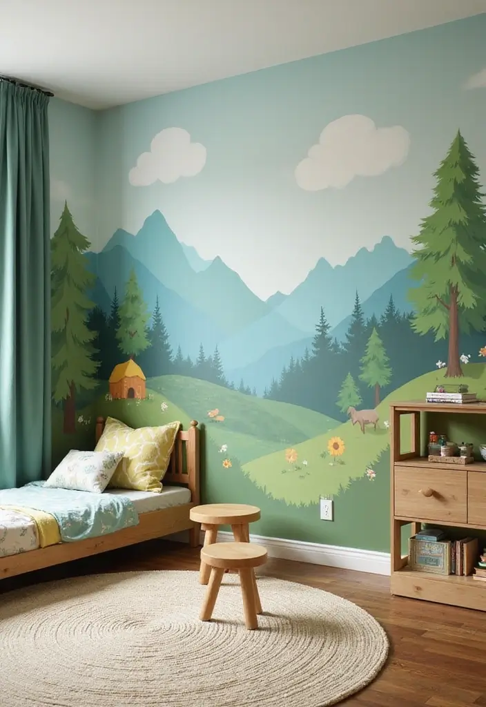 11 Biophilic Kids Room Ideas That Blend Nature, Calm & Playful Charm (Wait Until #5!) - 1. Nature-Inspired Color Palette