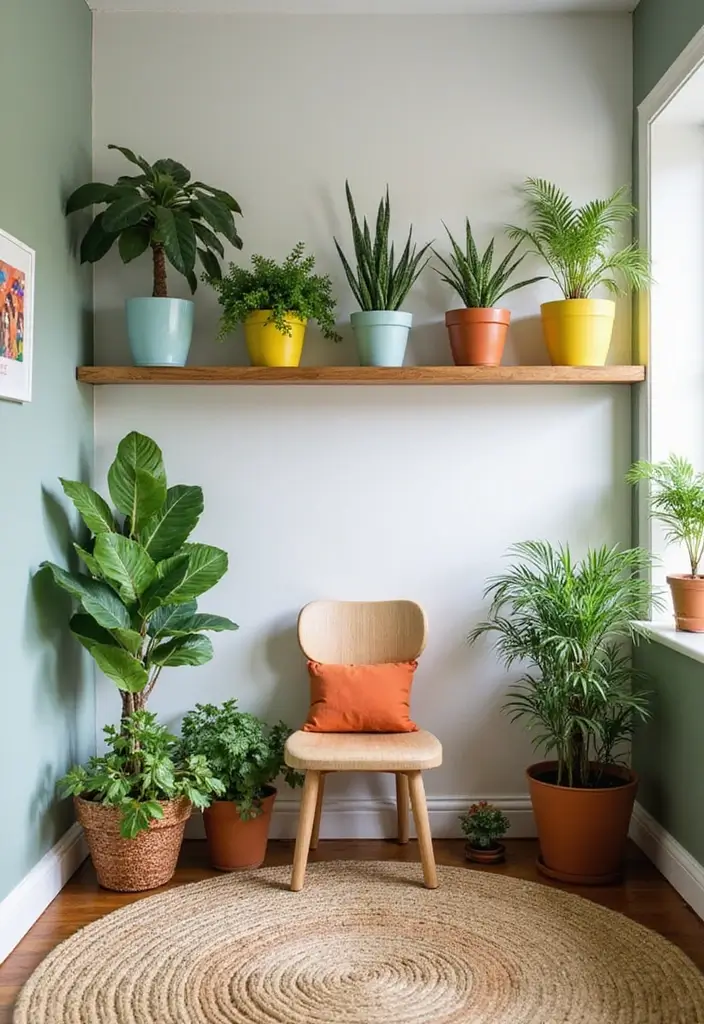 11 Biophilic Kids Room Ideas That Blend Nature, Calm & Playful Charm (Wait Until #5!) - 2. Indoor Plant Corner