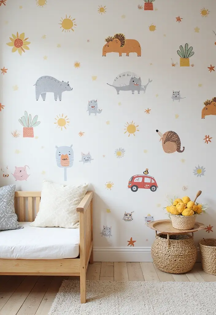 11 Bold Wallpaper Ideas That Transform Your Walls With Botanical & Textured Style (Wait Until #4!) - 11. Whimsical Patterns