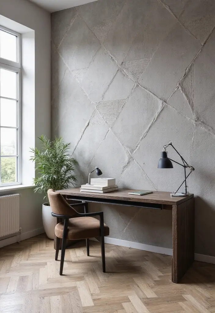 11 Bold Wallpaper Ideas That Transform Your Walls With Botanical & Textured Style (Wait Until #4!) - 3. Textured Geometric