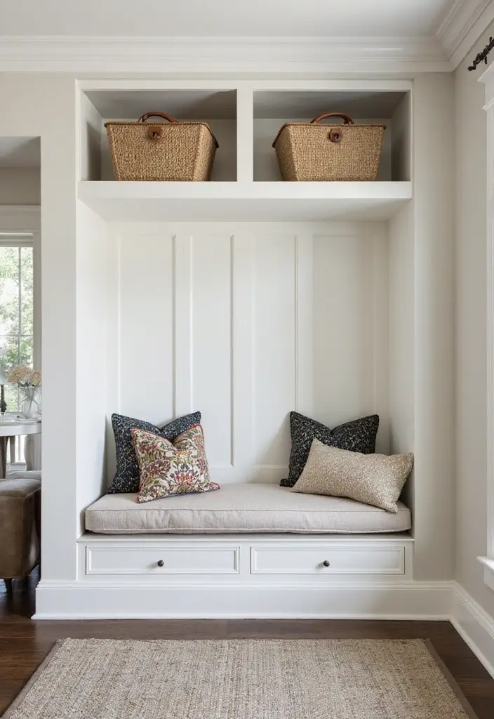 13 Banquette Storage Bench Ideas That Maximize Space & Style (Wait Until #6!) - 13. Built-In Beauty