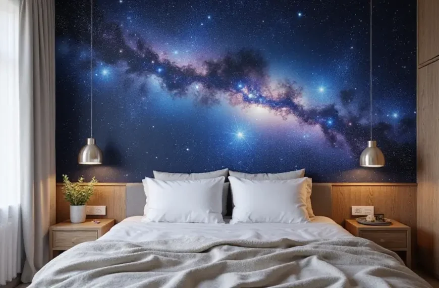 15 Celestial Bedroom Mural Ideas That'll Make You Feel Like You're Sleeping Among the Stars!