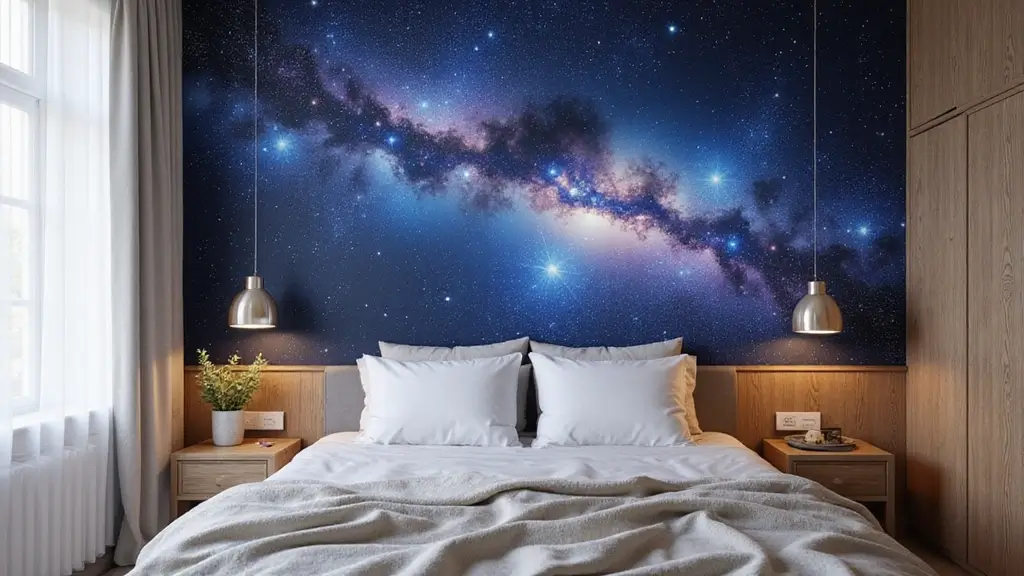 15 Celestial Bedroom Mural Ideas That'll Make You Feel Like You're Sleeping Among the Stars!