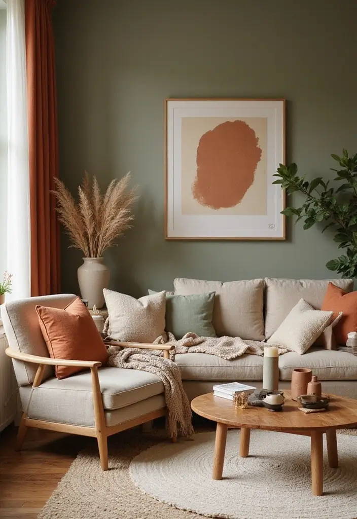 15 Dreamy Organic Modern Home Decor Ideas for A 2026 New Year Refresh - 1. Earthy Color Palettes