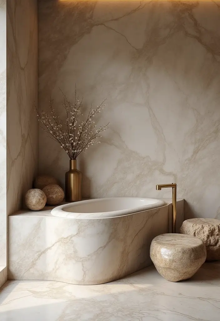 15 Dreamy Organic Modern Home Decor Ideas for A 2026 New Year Refresh - 12. Natural Stone Decor