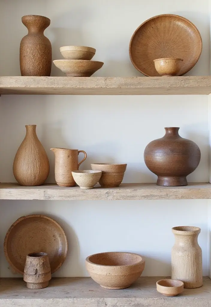 15 Earth Tone Color Drenching Ideas That Wrap Your Space in Cozy Neutrals (See #8 for Inspiration!) - 10. Layering Earthy Accessories