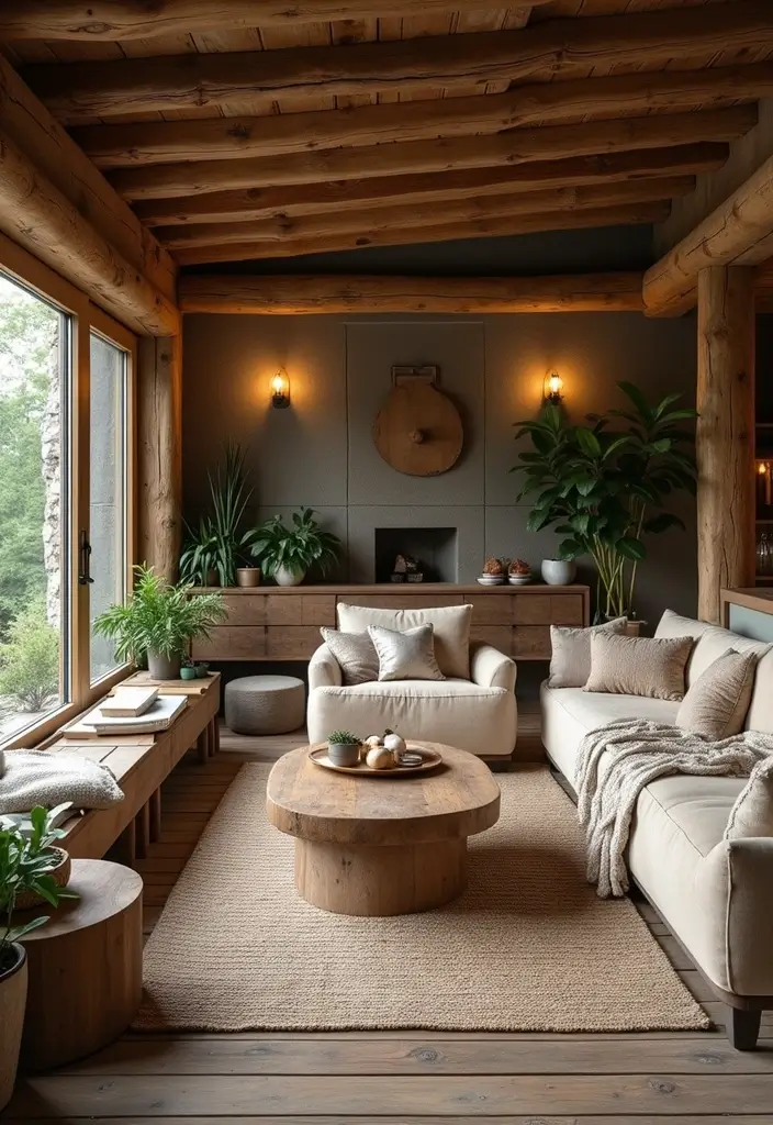 15 Earth Tone Color Drenching Ideas That Wrap Your Space in Cozy Neutrals (See #8 for Inspiration!) - 4. Rustic Wood Features