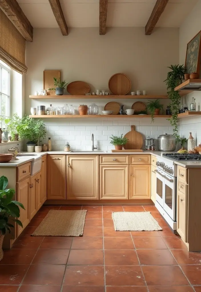 15 Earth Tone Color Drenching Ideas That Wrap Your Space in Cozy Neutrals (See #8 for Inspiration!) - 7. Terracotta Tile Floors