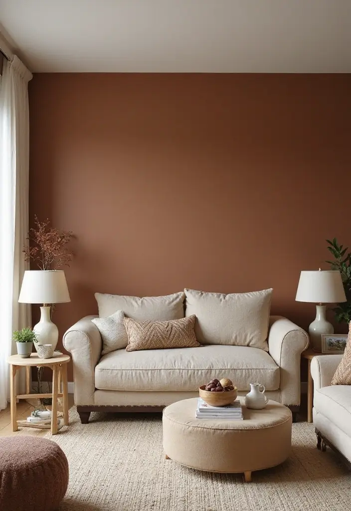 15 Earth Tone Color Drenching Ideas That Wrap Your Space in Cozy Neutrals (See #8 for Inspiration!) - 9. Earth Tone Accent Walls