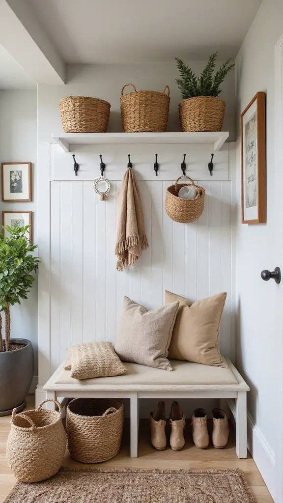 15 Simple Cozy Home Reset Projects for a Fresh New Year (See #9 for a quick win!) - 13. Organize a Cozy Entryway