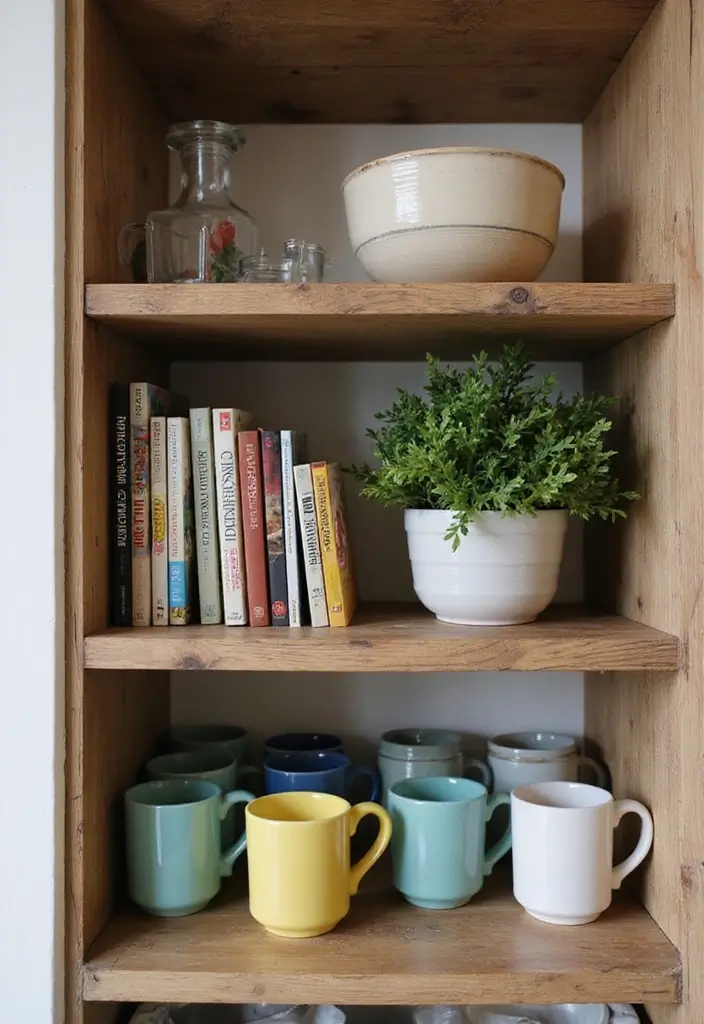 5 Easy Ways to Style Your Open Kitchen Shelves (You'll Love #3!) - 1. Layering for Depth