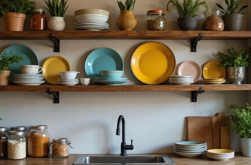 5 Easy Ways to Style Your Open Kitchen Shelves (You'll Love #3!)