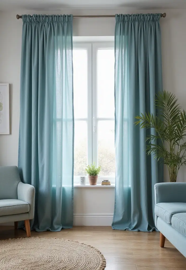 Top 10 Dusty Blue Home Decor Ideas Perfect for Fall and Winter - 6. Dusty Blue Curtains