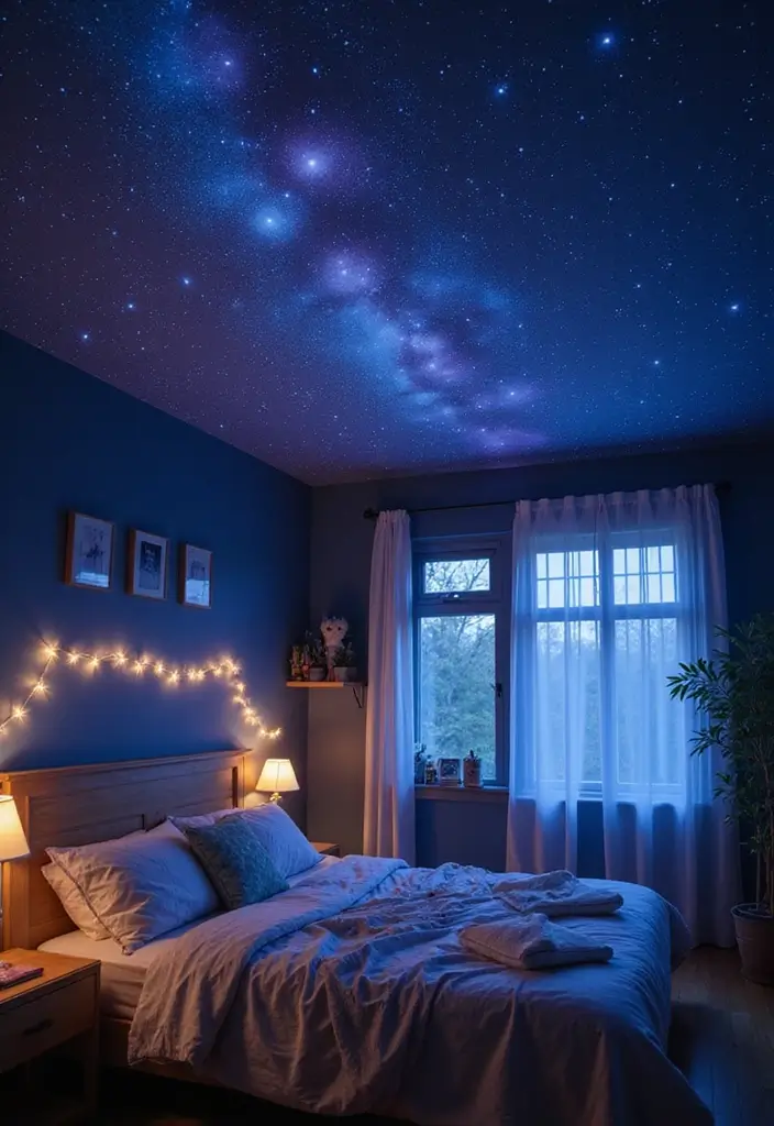 Top 10 Fifth Wall Painted Ceiling Ideas That Transform Any Room (Wait Until #7!) - 3. Starry Night Skylights