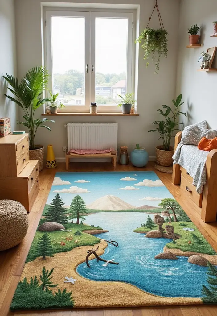 10 Enchanting Storybook Kids Room Decor Ideas That'll Spark Your Child's Imagination! - 10. Adventure-Themed Rugs