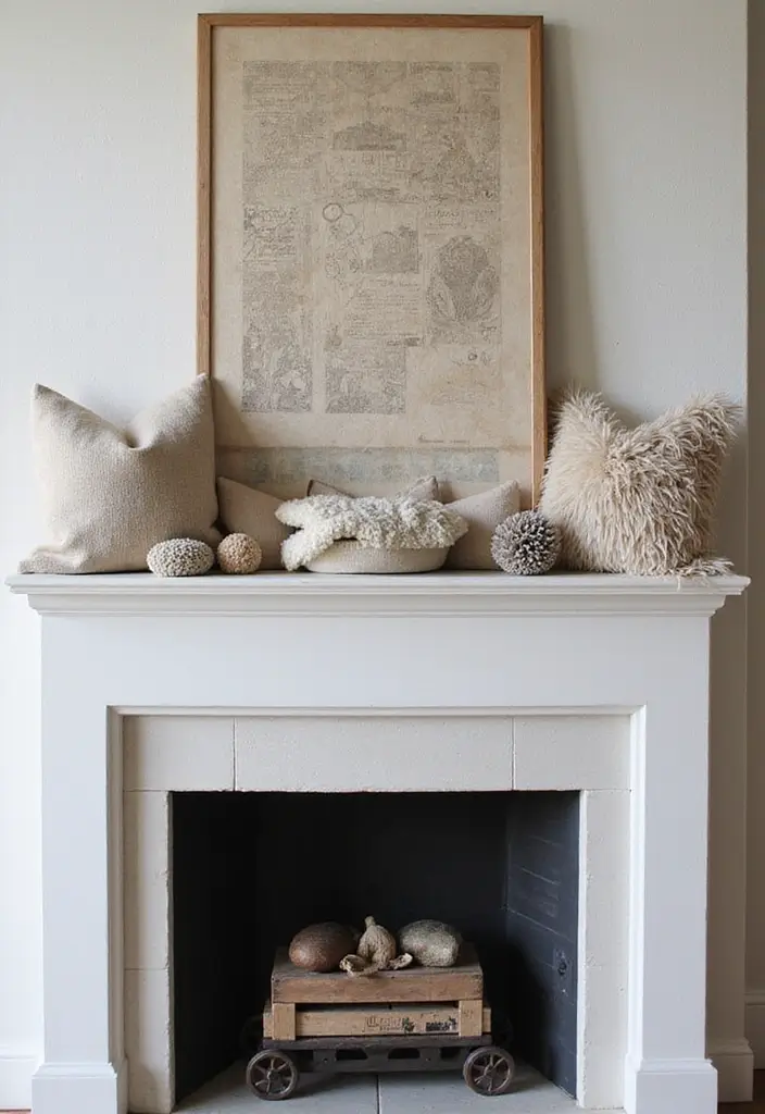 Top 10 Winter Toile Mantel Ideas That Reimagine Holiday Style (Wait Until #8!) - 10. Cozy Layered Textures