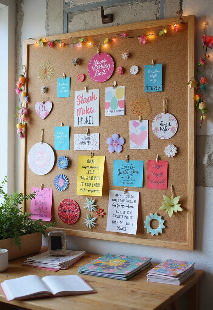 Top 15 Whimsical Cozy Home Makeover Ideas to Transform Your Space Effortlessly - 15. Inspirational Quote Boards