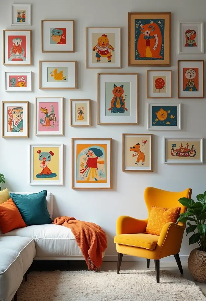 Top 15 Whimsical Cozy Home Makeover Ideas to Transform Your Space Effortlessly - 3. Whimsical Wall Art