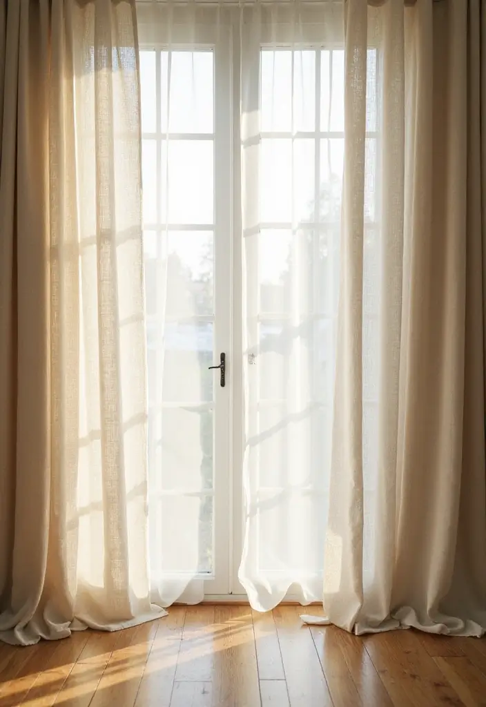 Top 15 Whimsical Cozy Home Makeover Ideas to Transform Your Space Effortlessly - 5. Light and Airy Curtains
