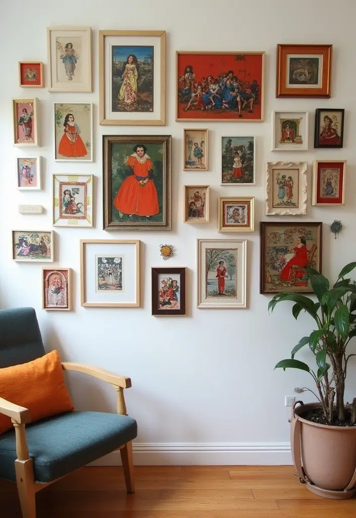 Top 20 Material-Drenched Room Ideas That Layer Texture, Color & Calm (Wait Until #13!) - 10. Personalized Art Displays