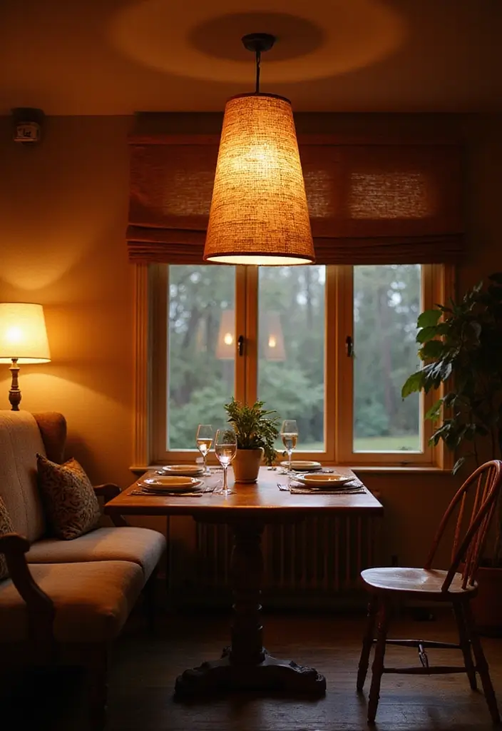 Top 20 Material-Drenched Room Ideas That Layer Texture, Color & Calm (Wait Until #13!) - 11. Soft Lighting with Textured Shades