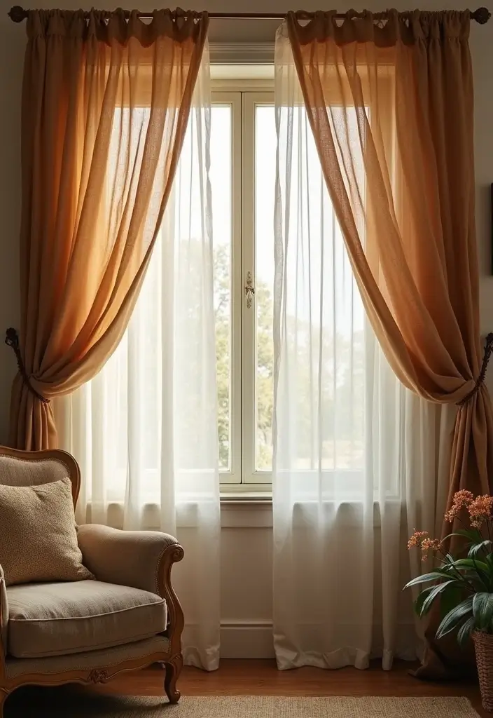 Top 20 Material-Drenched Room Ideas That Layer Texture, Color & Calm (Wait Until #13!) - 17. Incorporating Textiles in Window Treatments