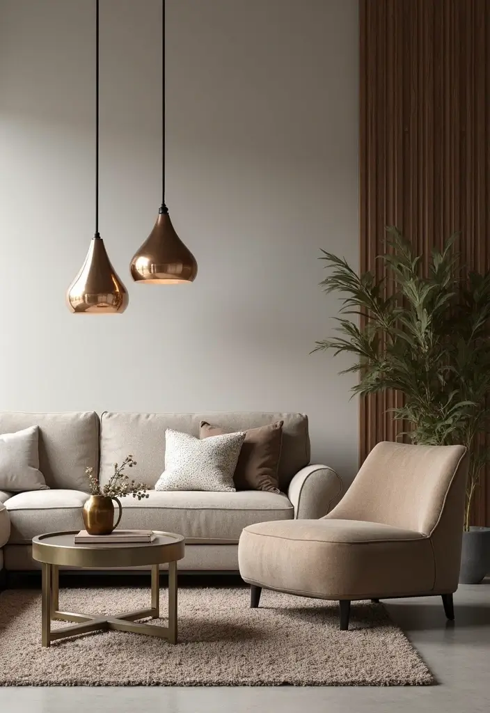 Top 20 Material-Drenched Room Ideas That Layer Texture, Color & Calm (Wait Until #13!) - 5. Incorporating Metal Elements