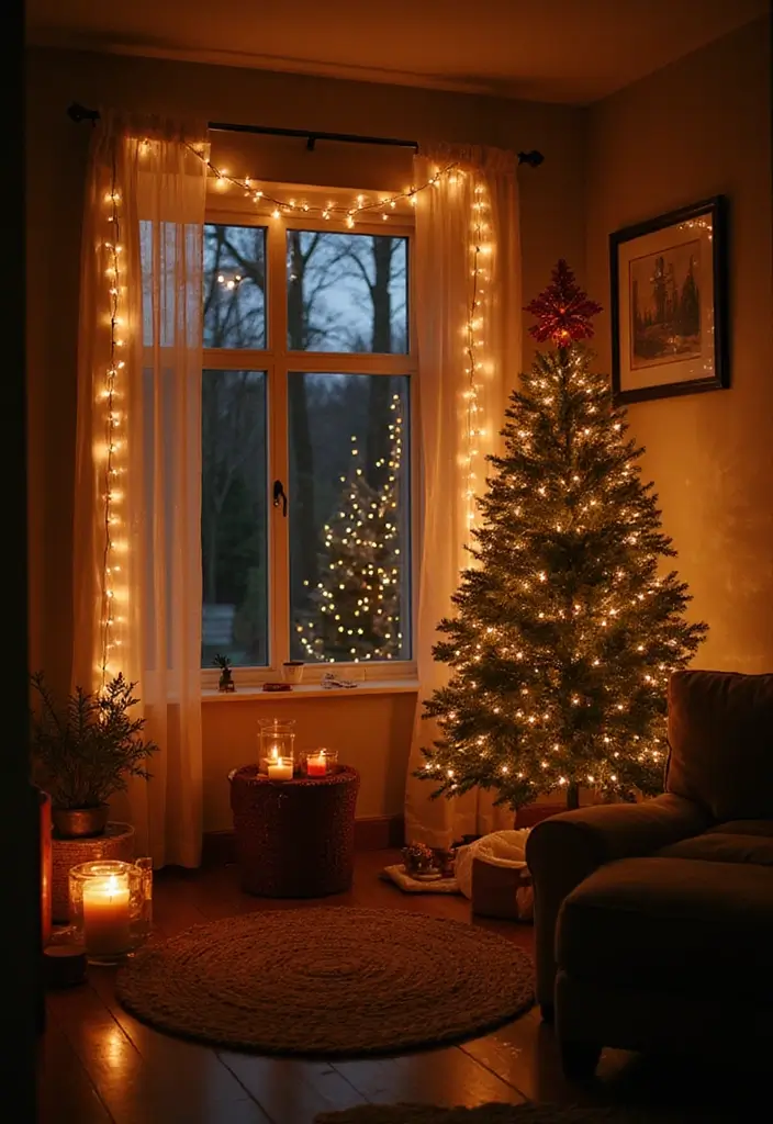 Top 25 Warm Minimalist Winter Home Decor Ideas That Make Your Space Feel Calm & Cozy - 4. Warm Lighting Solutions
