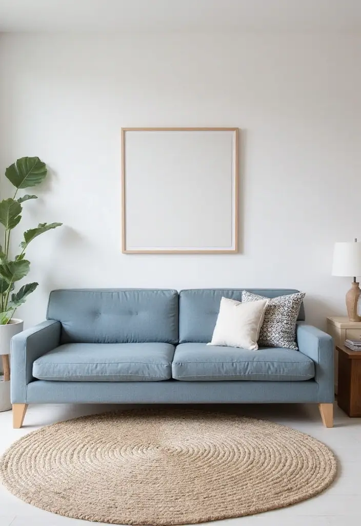 Top 10 Dusty Blue Sofa Living Room Ideas That Make Your Space Unforgettable (Wait Until #9!) - 2. Chic Scandinavian Simplicity