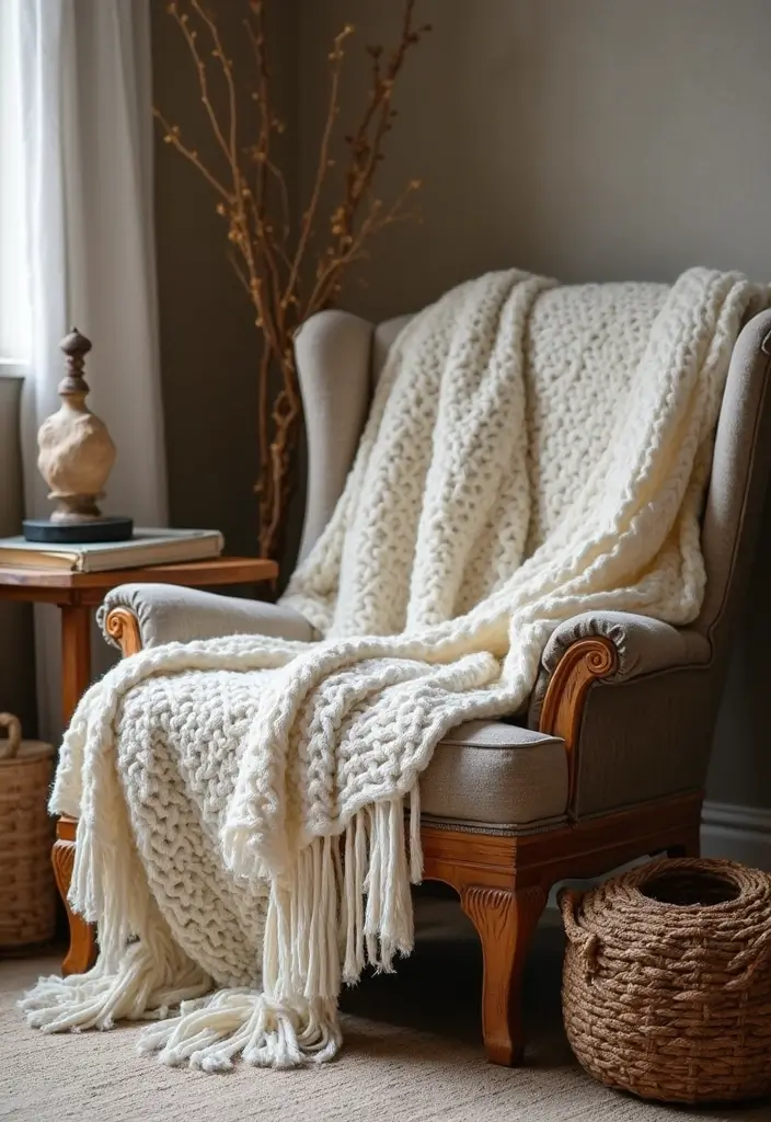 Top 15 Layered Textured Throw Ideas That Make Your Winter Living Room Feel Hug-Worthy (Wait Until #8!) - 11. Handwoven Treasures