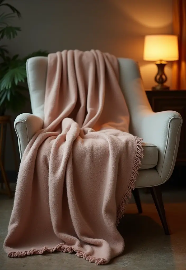 Top 15 Layered Textured Throw Ideas That Make Your Winter Living Room Feel Hug-Worthy (Wait Until #8!) - 4. Soft Cashmere Bliss