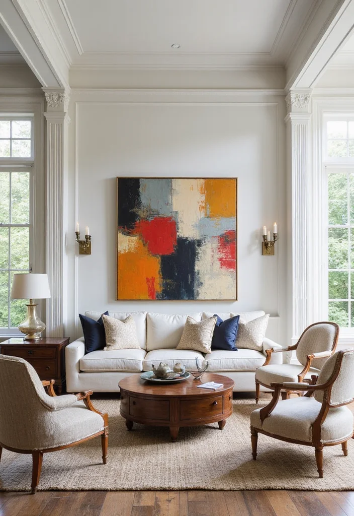 10 Stunning Modern Heritage Interior Design Ideas for Family Homes That Will Leave You Speechless! - 4. Large-Scale Art for Impactful Statements 1