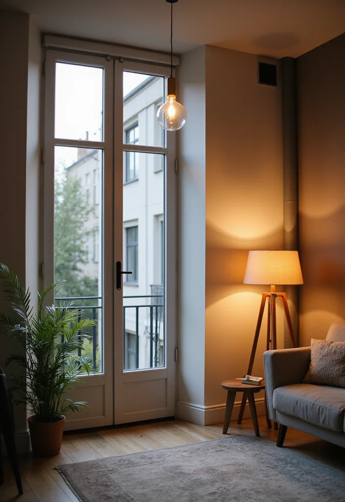 15 Modern Small Apartment Decor Ideas to Maximize Multifunctional Spaces - 11. Smart Lighting Solutions 1