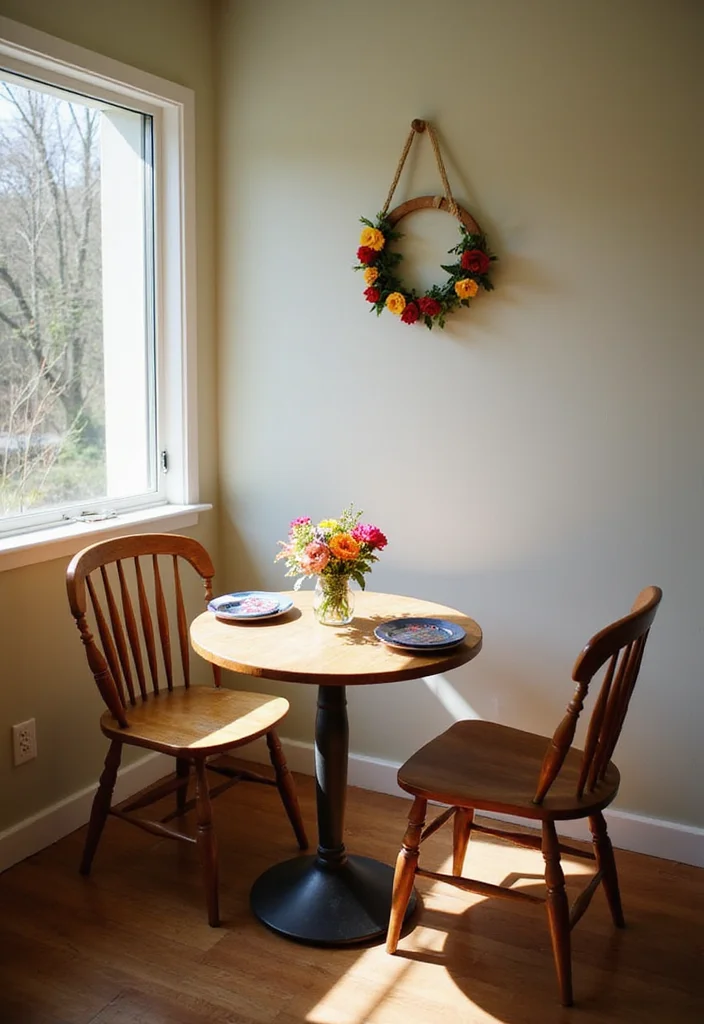 15 Modern Small Apartment Decor Ideas to Maximize Multifunctional Spaces - 3. Compact Dining Sets 1