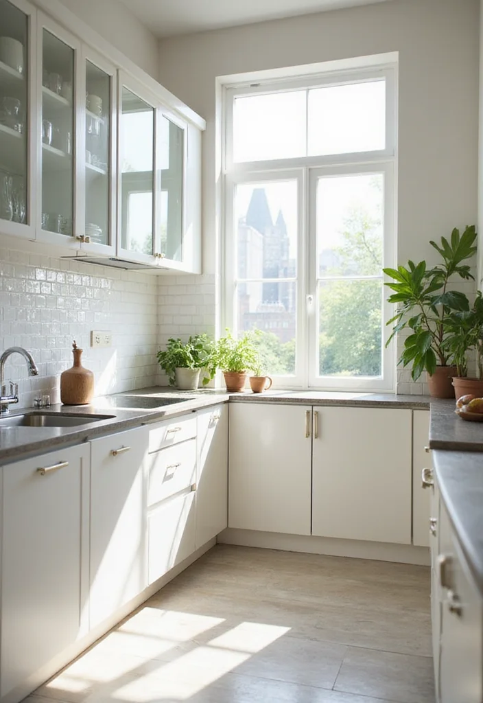 10 Modern Small Kitchen Design Ideas with Smart Storage Solutions You’ll Wish You Knew Sooner! - 5. Light Colors and Reflective Surfaces: Brighten Up 1