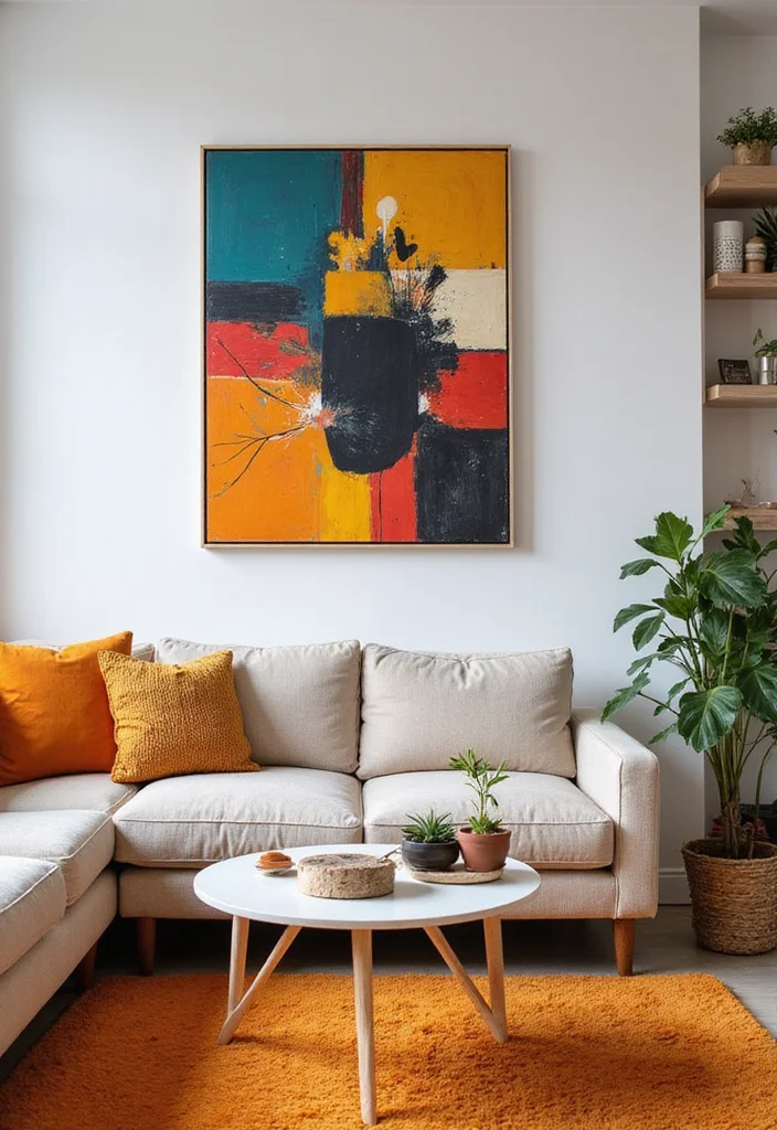 13 Warm Cozy Modern Small Living Room Ideas for Homes in 2026 That Feel Inviting and Spacious - 11. Choose Statement Decor Pieces 1