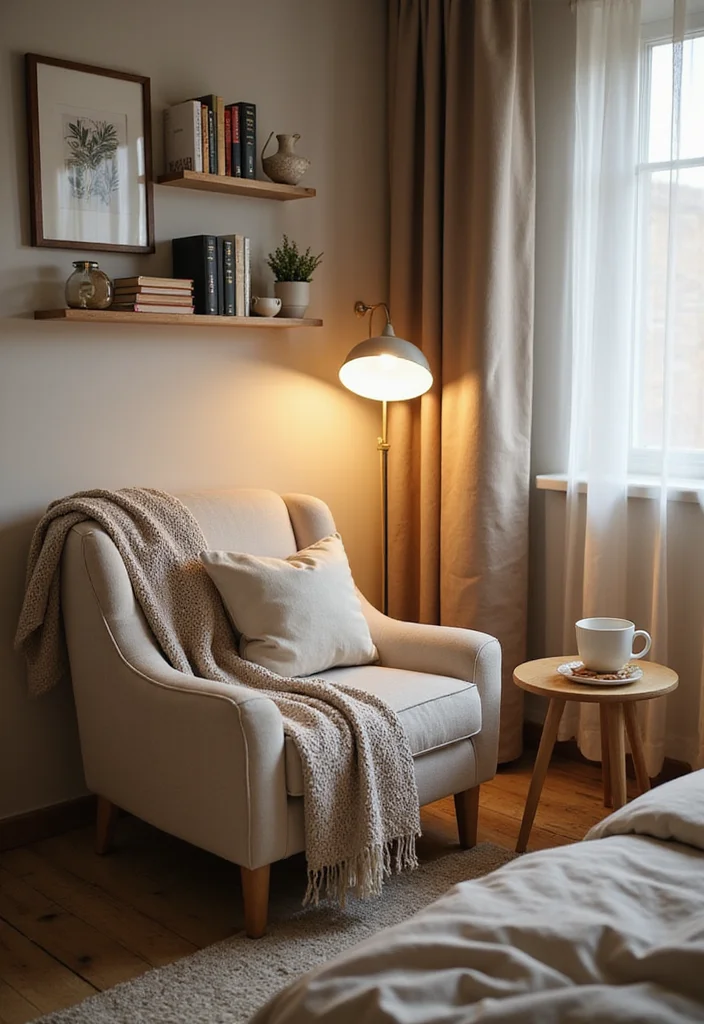 15 Cozy Modern Small Bedroom Ideas for Apartments in 2026 That Turn Tiny Spaces into Dreamy Sanctuaries - 12. Create a Cozy Nook 1